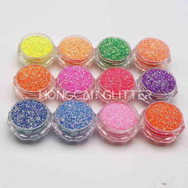 fluorescent neon glitter